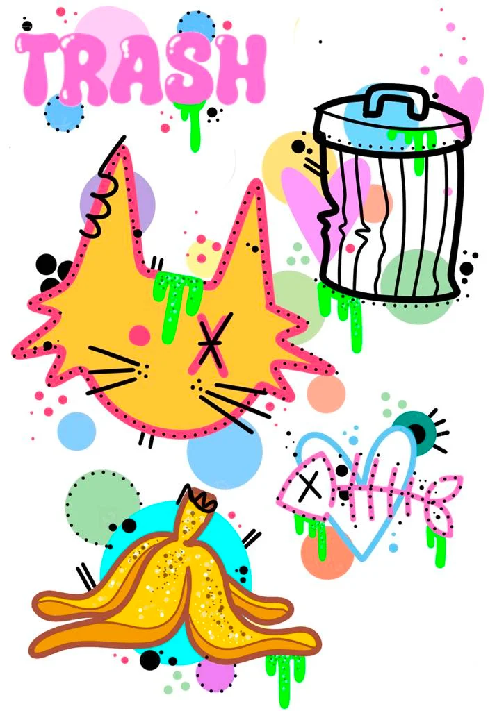 FLASH001 - flash flash tattoo design by Saskatoon tattoo artist Trash Grandma