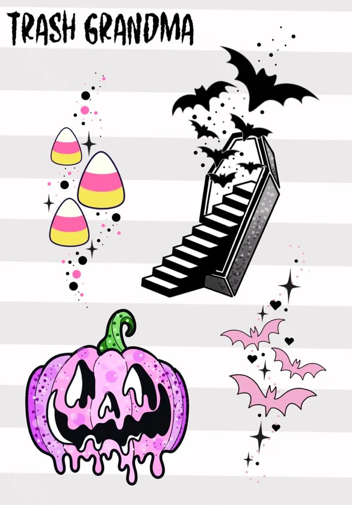 FLASH002 - flash flash tattoo design by Saskatoon tattoo artist Trash Grandma