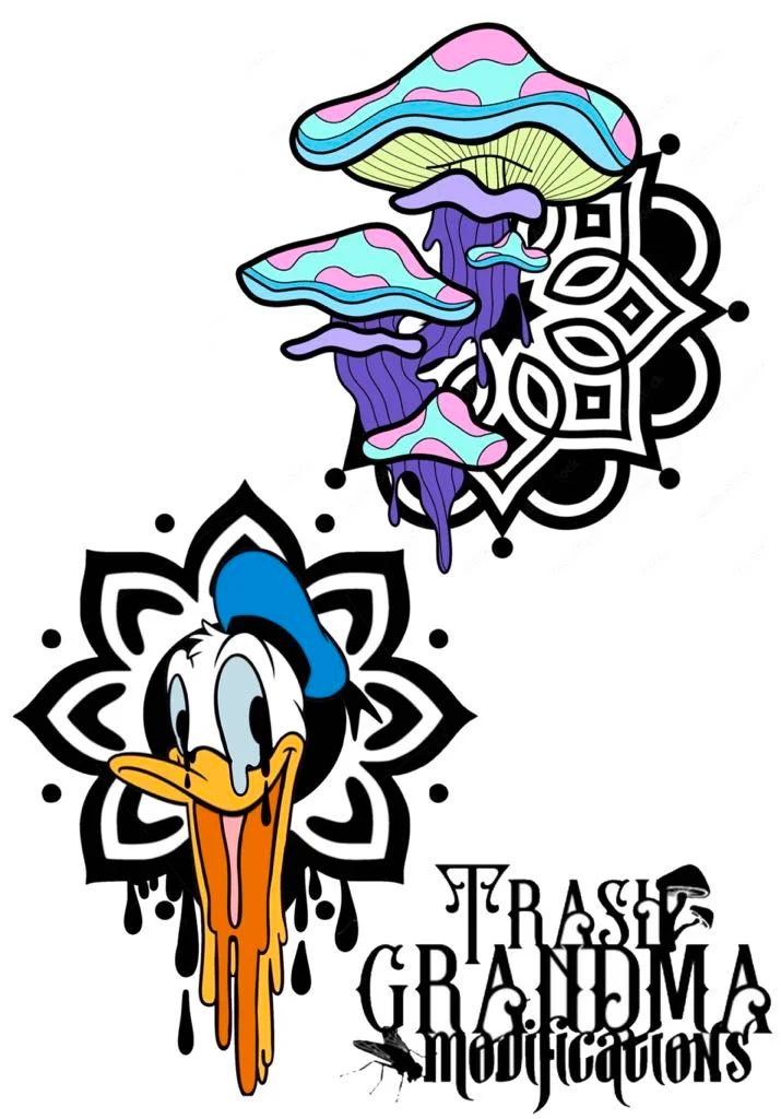 FLASH009 - flash flash tattoo design by Saskatoon tattoo artist Trash Grandma